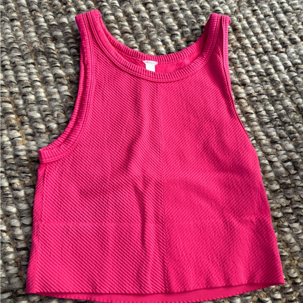Pink athletic tank